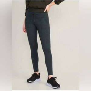 High-Waisted CozeCore Jogger Leggings for Women - NWOT - Size lg, fits like med